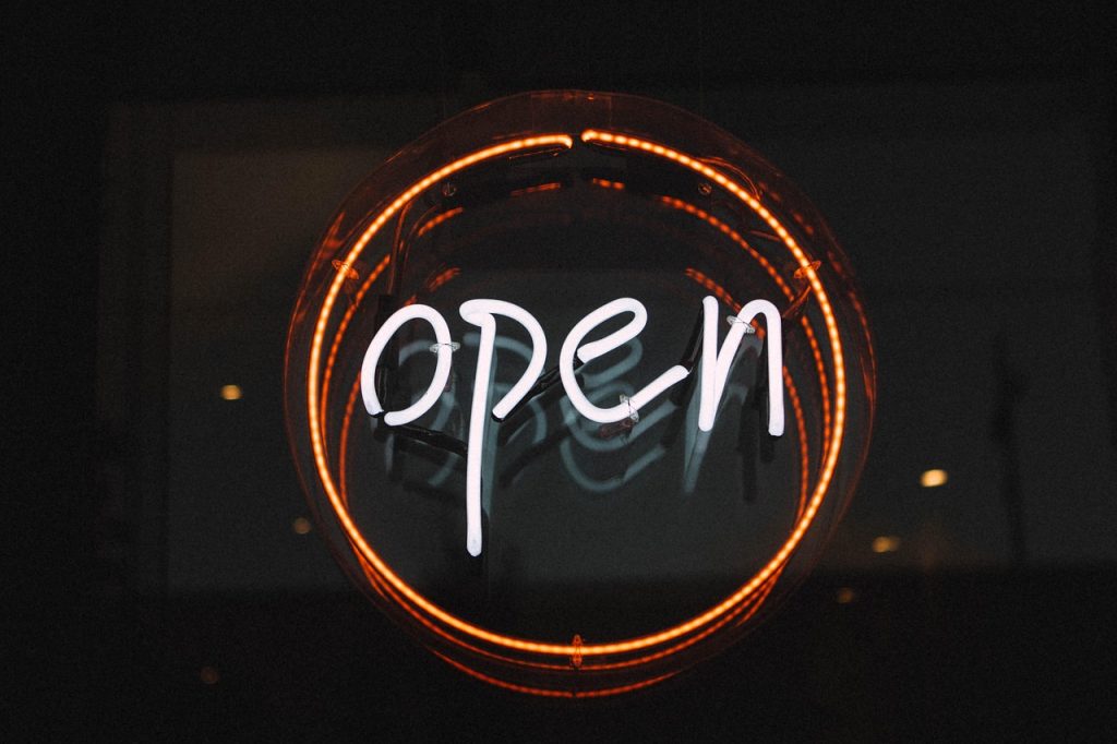 open, illuminated, light, neon light, sign, entry, neon sign, signage, open sign, open, open, open, open, open